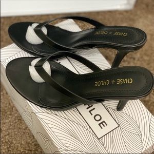 Chase + Chloe Black Heels NIB Size 7